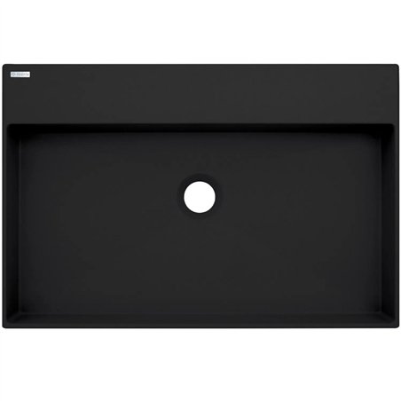 Lavabo rectangulaire en granit noir 60x40 cm avec plan - Sofyro