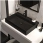 Lavabo rectangulaire en granit noir 60x40 cm avec plan - Sofyro Lavabo rectangulaire en granit noir 60x40 cm avec plan - Sofyro