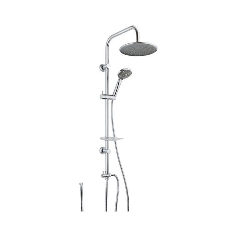 Colonne de douche extérieure chromée avec inverseur 2 voies - Easy | Jacuzzi Colonne de douche extérieure chromée avec inverseur 2 voies - Easy | Jacuzzi