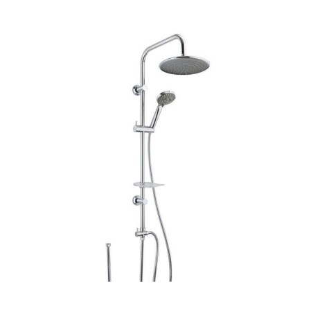 Jacuzzi Easy colonne de douche - Chrome, inverseur 2 voies, pomme de douche Ø20