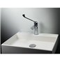 Lavabo carré en granit avec plan de travail 40x40 cm blanc albâtre - Sofyro Lavabo carré en granit avec plan de travail 40x40 cm blanc albâtre - Sofyro