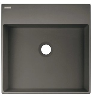 Lavabo carré en granit avec plan de travail 40x40 cm anthracite métallique - Sofyro