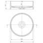 Lavabo rond en granit avec plan de travail Ø36 cm anthracite métallisé - Delia Lavabo rond en granit avec plan de travail Ø36 cm anthracite métallisé - Delia