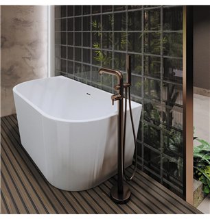 Baignoire en acrylique de 150 cm à encastrer ou à poser - Delia