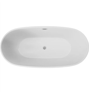 Baignoire autoportante 150 cm ovale en acrylique - Montain