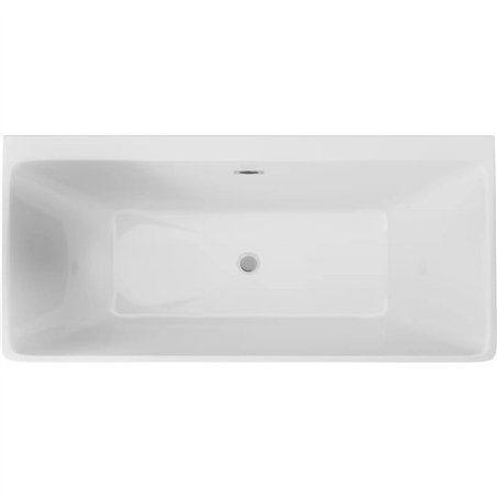 Baignoire acrylique rectangulaire 160 cm à poser ou à encastrer - Giasyn