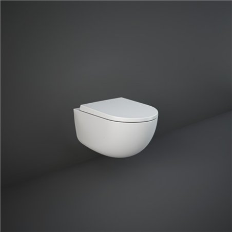 WC suspendu en céramique blanc mat 52x38 cm - Série Des | Rak Ceramics