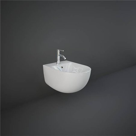 Bidet mural en céramique blanc alpin 52x38 cm - Des | Rak Ceramics