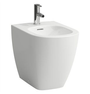 Bidet mural en céramique blanche 36x52 cm forme douce - Lua | Laufen