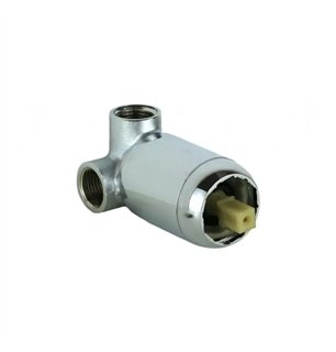 Mitigeur de douche encastré en laiton chromé Ø116 mm - Ofelia | Piralla