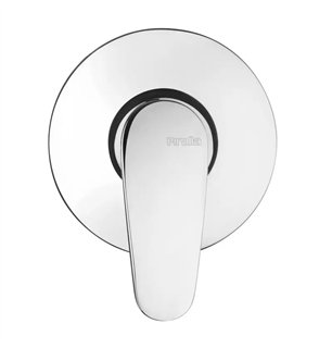 Mitigeur de douche encastré en laiton chromé Ø116 mm - Ofelia | Piralla
