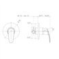 Mitigeur de douche encastré en laiton chromé Ø116 mm - Ofelia | Piralla Mitigeur de douche encastré en laiton chromé Ø116 mm - Ofelia | Piralla