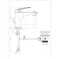 Mitigeur de lavabo en laiton chromé avec vidage - Lago | Piralla Mitigeur de lavabo en laiton chromé avec vidage - Lago | Piralla