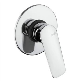 Mitigeur de douche encastré en laiton chromé Ø116 mm - Lago | Piralla