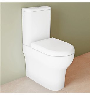 WC monobloc avec réservoir de chasse et couvercle softclose - Zentrum | VitrA