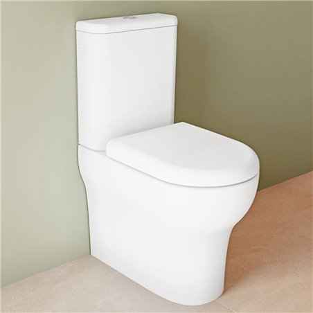 WC monobloc avec réservoir de chasse et couvercle softclose - Zentrum | VitrA
