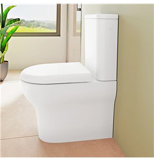 WC monobloc avec réservoir de chasse et couvercle softclose - Zentrum | VitrA