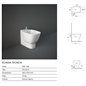 Alpin bidet mural en céramique blanche 36,5x52 cm - One | RAK Ceramics Alpin bidet mural en céramique blanche 36,5x52 cm - One | RAK Ceramics