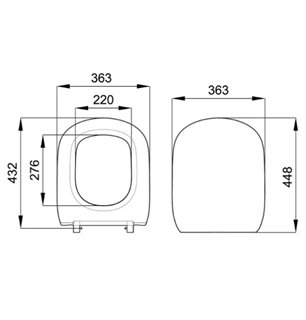 Abattant WC Softclose blanc compatible Gemma 2 - Ceramica Dolomite