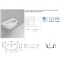 Lave-mains 90x45 cm blanc pour collectivités - Kenia | Dolomite Lave-mains 90x45 cm blanc pour collectivités - Kenia | Dolomite