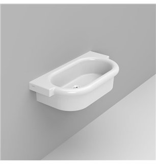 Lave-mains 90x45 cm blanc pour collectivités - Kenia | Dolomite