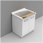 Lavabo en céramique 75x61 cm avec trou pour mélangeur - Revine | Dolomite Lavabo en céramique 75x61 cm avec trou pour mélangeur - Revine | Dolomite