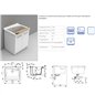 Lavabo en céramique 75x61 cm avec trou pour mélangeur - Revine | Dolomite Lavabo en céramique 75x61 cm avec trou pour mélangeur - Revine | Dolomite