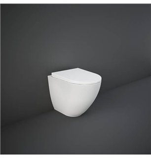WC en céramique blanche 52x38 cm avec double chasse - Série Des | RAK Ceramics