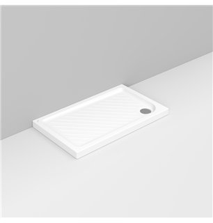 Gemma 2 | Dolomite Receveur de douche rectangulaire en céramique antidérapante 70x120 cm