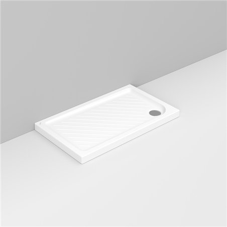Gemma 2 | Dolomite Receveur de douche rectangulaire en céramique antidérapante 70x120 cm