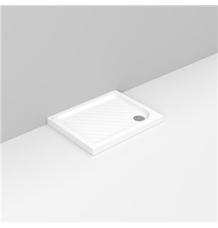Gemma 2 | Dolomite 70x90 cm receveur de douche rectangulaire antidérapant en céramique
