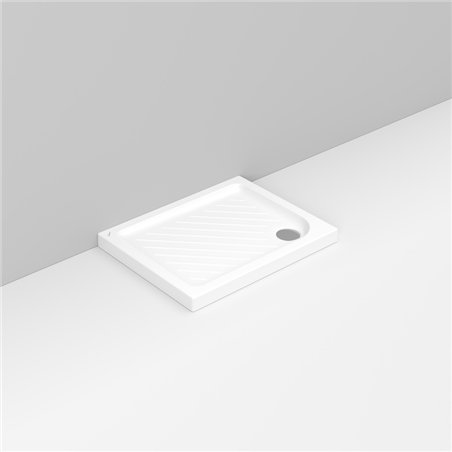 Gemma 2 | Dolomite 70x90 cm receveur de douche rectangulaire antidérapant en céramique