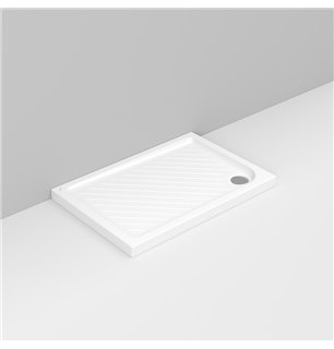 Gemma 2 | Dolomite Receveur de douche rectangulaire en céramique antidérapante 80x120 cm