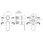 Mitigeur de douche encastré avec inverseur 2 voies chromé - Twinkle | Jacuzzi Mitigeur de douche encastré avec inverseur 2 voies chromé - Twinkle | Jacuzzi