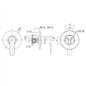 Mitigeur encastré de douche chromé avec plaque - Eolo | Jacuzzi Mitigeur encastré de douche chromé avec plaque - Eolo | Jacuzzi