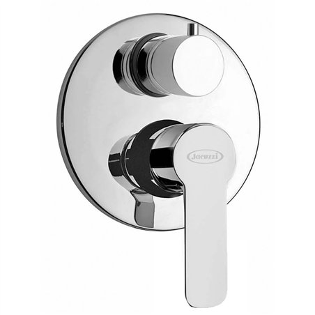 Mitigeur de douche encastré avec inverseur monocommande chromé - Eolo | Jacuzzi