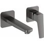 Mitigeur monocommande encastré de lavabo finition titane - Vetox Mitigeur monocommande encastré de lavabo finition titane - Vetox