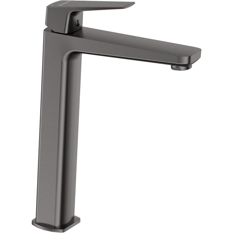 Mitigeur lavabo haut en laiton avec finition couleur titane - Vetox Mitigeur lavabo haut en laiton avec finition couleur titane - Vetox