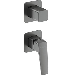 BLUR Mitigeur de douche, encastré, avec pommeau de douche, titane