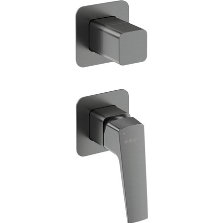BLUR Mitigeur de douche, encastré, avec pommeau de douche, titane
