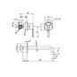 Mitigeur de lavabo mural en laiton chromé 19,9 cm - Eolo | Jacuzzi Mitigeur de lavabo mural en laiton chromé 19,9 cm - Eolo | Jacuzzi
