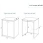 Armoire blanche pour lave-linge avec portes magnétiques 70x60x94H cm Armoire blanche pour lave-linge avec portes magnétiques 70x60x94H cm