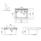 Lavabo extérieur peu encombrant en PVC avec vasque et bonde 42x34x80H cm Lavabo extérieur peu encombrant en PVC avec vasque et bonde 42x34x80H cm