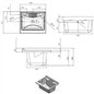 Lavabo en PVC blanc avec bonde autonettoyante et vidange 60x50x85H cm Lavabo en PVC blanc avec bonde autonettoyante et vidange 60x50x85H cm