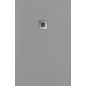 Receveur de douche en résine couleur ciment 70x90 cm avec grille et bonde - Showey Receveur de douche en résine couleur ciment 70x90 cm avec grille et bonde - Showey