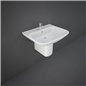 Lavabo en céramique blanche avec demi-pédestal Série Origin | Rak Ceramics Lavabo en céramique blanche avec demi-pédestal Série Origin | Rak Ceramics
