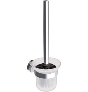 Brosse de toilette Veronik, montage mural, chrome