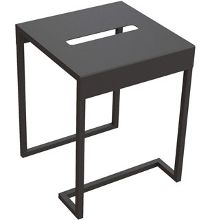 Maddy Stool - table de bain, noir