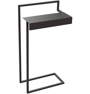 Maddy Floor Hanger, avec étagère, noir
