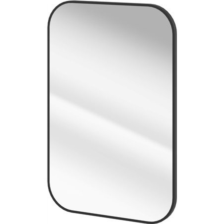 Maddy Miroir suspendu dans un cadre - rectangulaire, noir